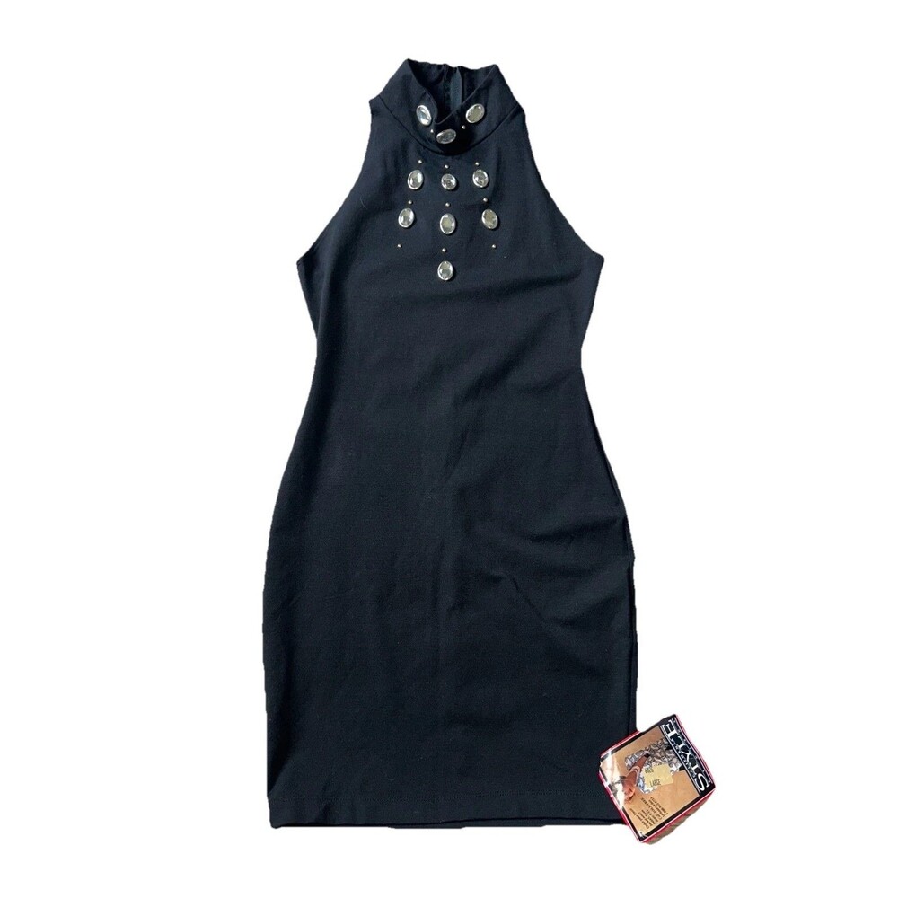 Women's Y2K  California Style Stud Embelishment Bodycon Dress Size L